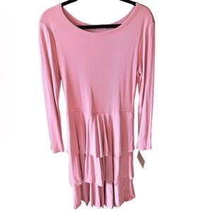 Stunning large pink lularoe modal Georgia dress. Slight rib‎ texture.Sueded feel